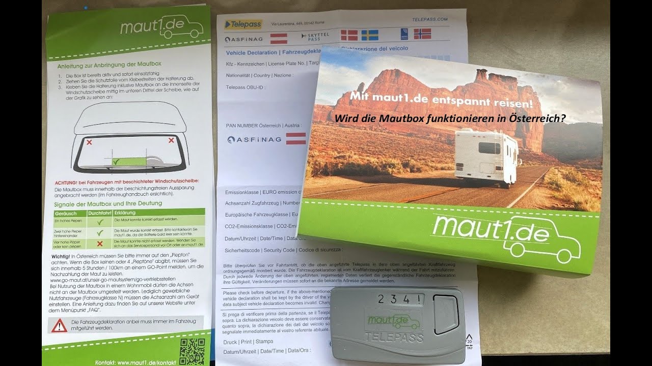 #5 Wird die Mautbox funktionieren? Carthago 4,5T durch Österreich zur Überwinterung Italien 2024/25