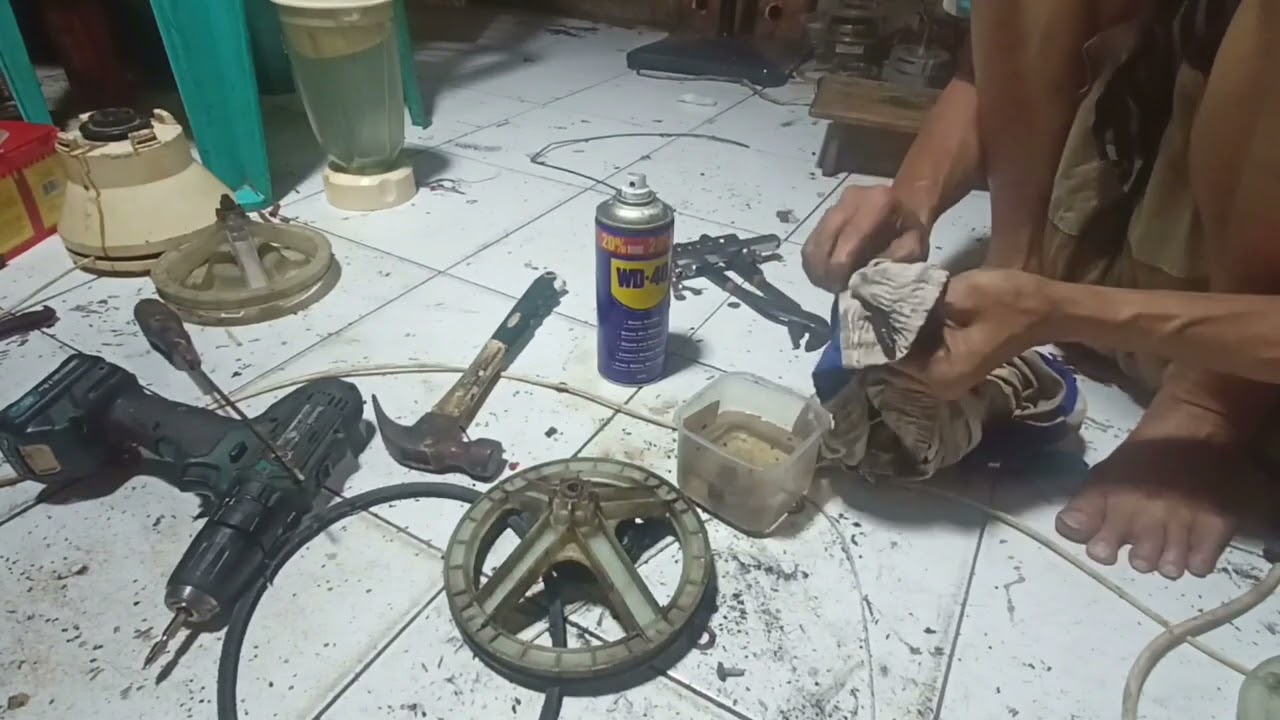 perbaiki gear box mesin cuci gak usah beli ini triknya