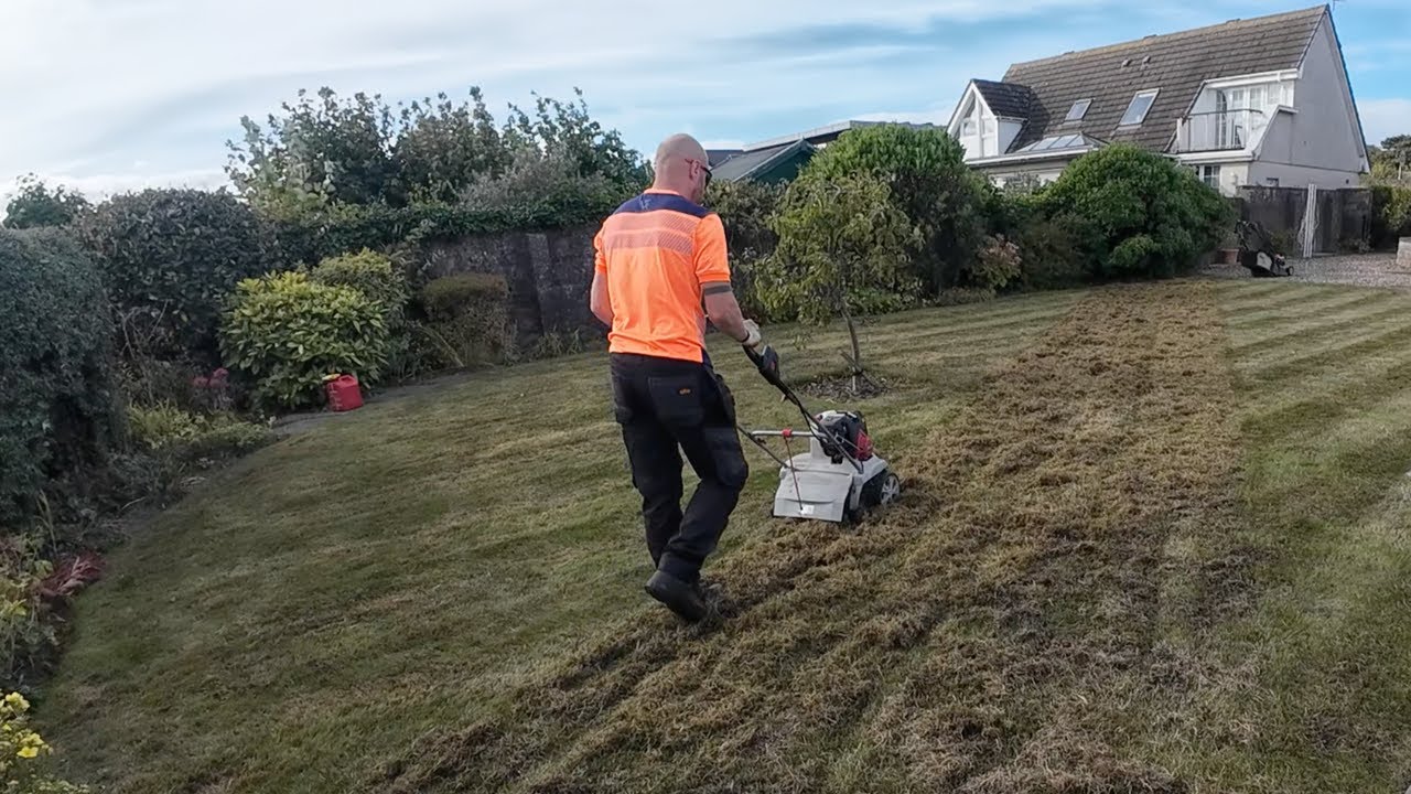 TRANSFORMING Mossy Lawns with SCARIFYING & Iron Sulphate | Part 1: Autumn Lawn Care Tips