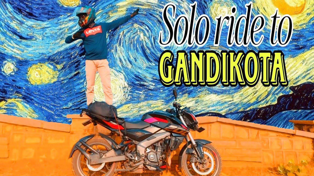 Solo bike ride to Gandikota 🏞️✨