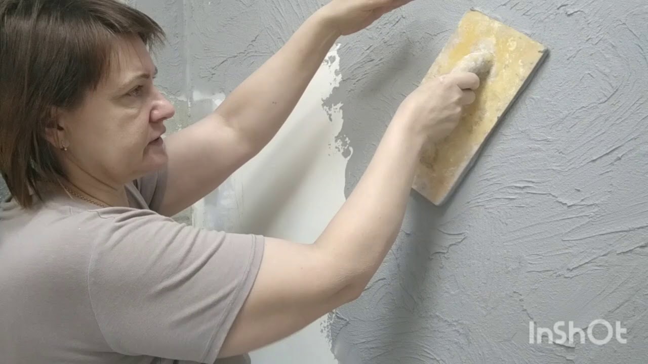 Простая декоративная штукатурка из обычной штукатурки за копейки.