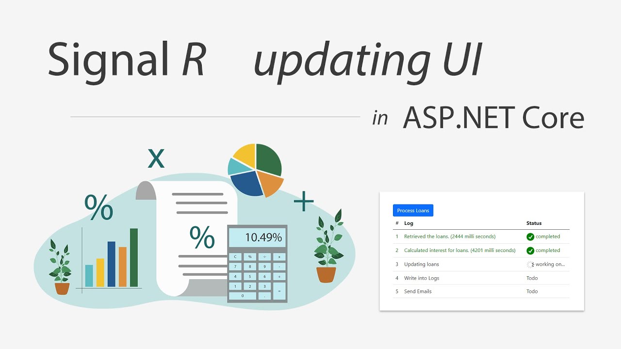 Update UI with Signal R in Asp.Net MVC Core Web Application