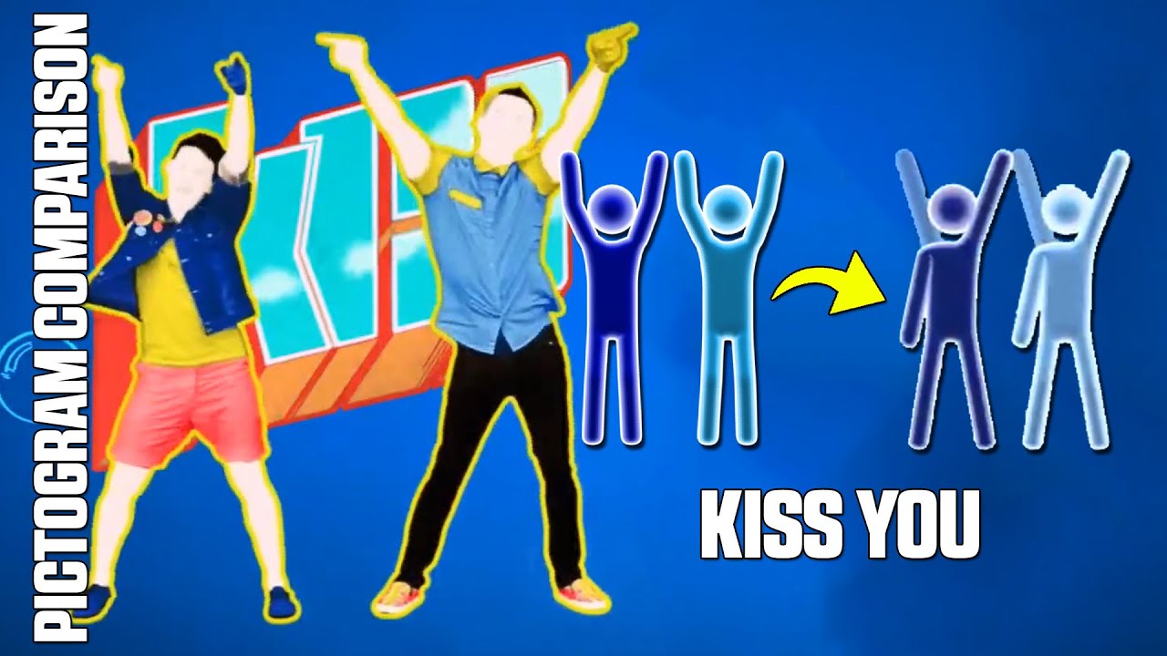 PICTOGRAM COMPARISON - KISS YOU | JD2014 vs JDU