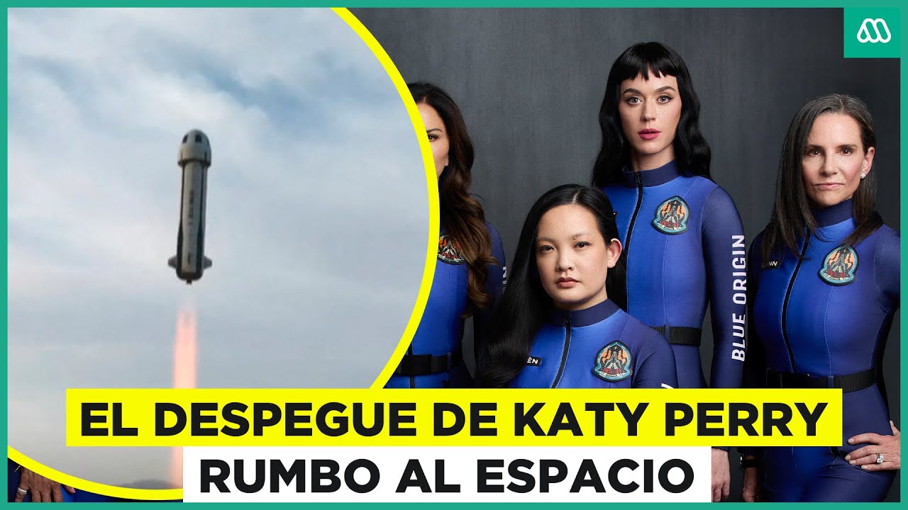Así fue el histórico despegue de Katy Perry al espacio