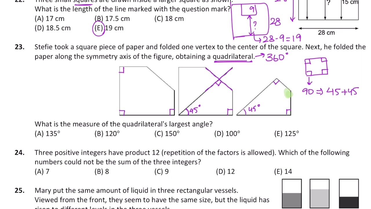 Tricky Math Challenge Problem | Math Kangaroo 2020 Solution