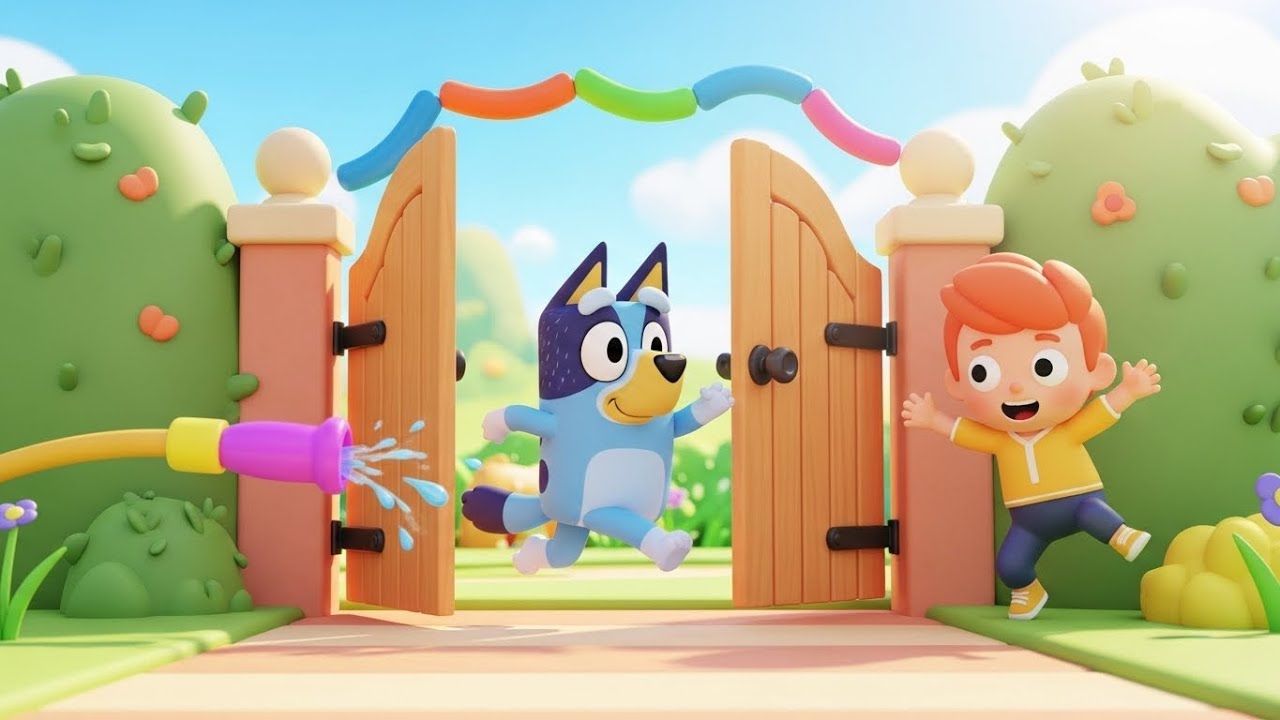 Bluey Ficou Presa na Mangueira do Jardim 🐶💦 | Rimas e Canções Infantis