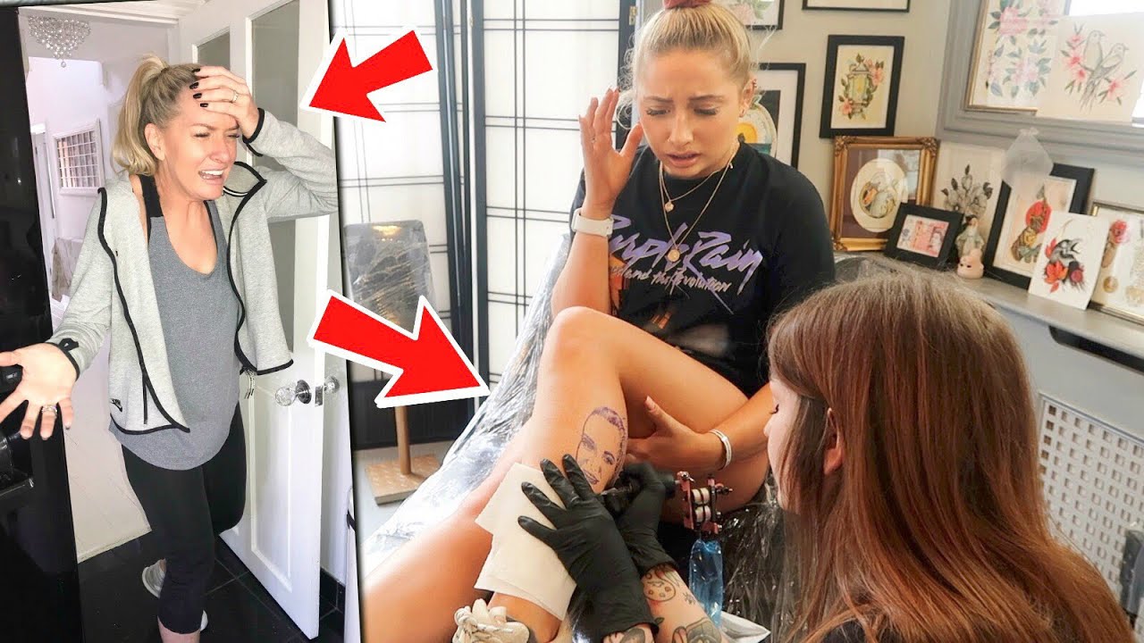 I got my MUMS FACE tattooed on me.. | Saffron Barker