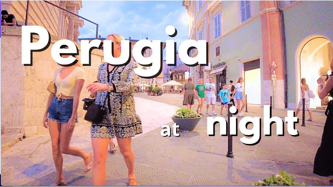 PERUGIA by NIGHT Walking Tour | Magical Medieval Streets & Secret Spots (4K 60fps)