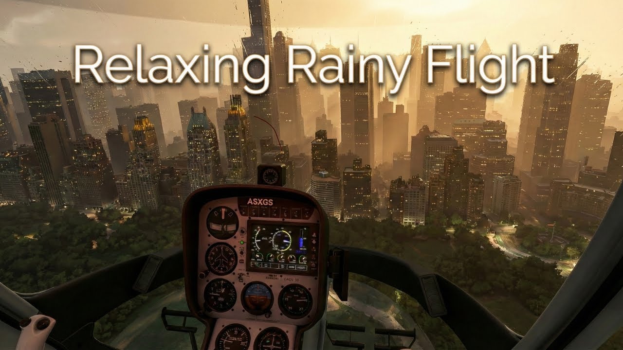 6 Hours of Relaxing Dreamy Helicopter Flying (MSFS 2020)