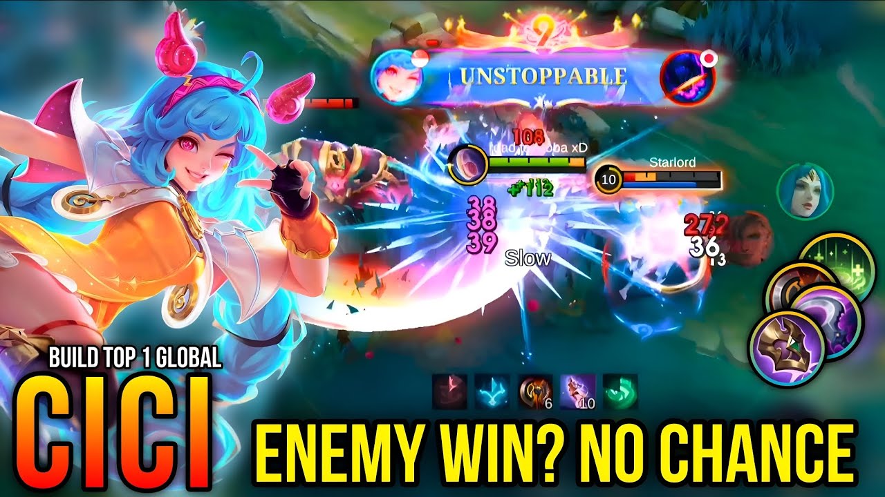 CICI Unstoppable Damage!! 😈 Enemy WIN? NO CHANCE!! - Build Top 1 Global CICI ~ MLBB