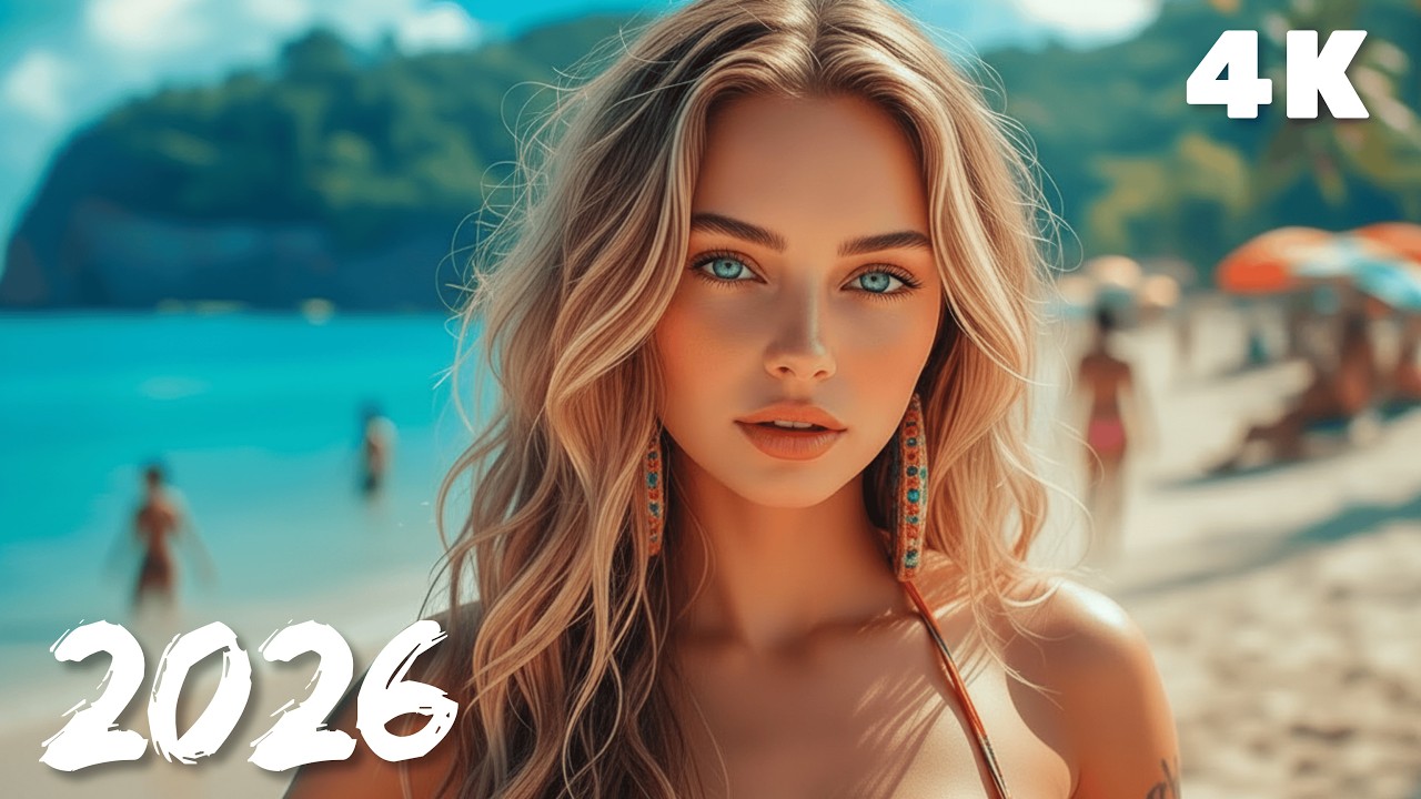 Ocean Stillness Therapy 🕊️ Chill Deep House Tropical Summer Ambient 4K UHD 2026 | Blue Shore Beats