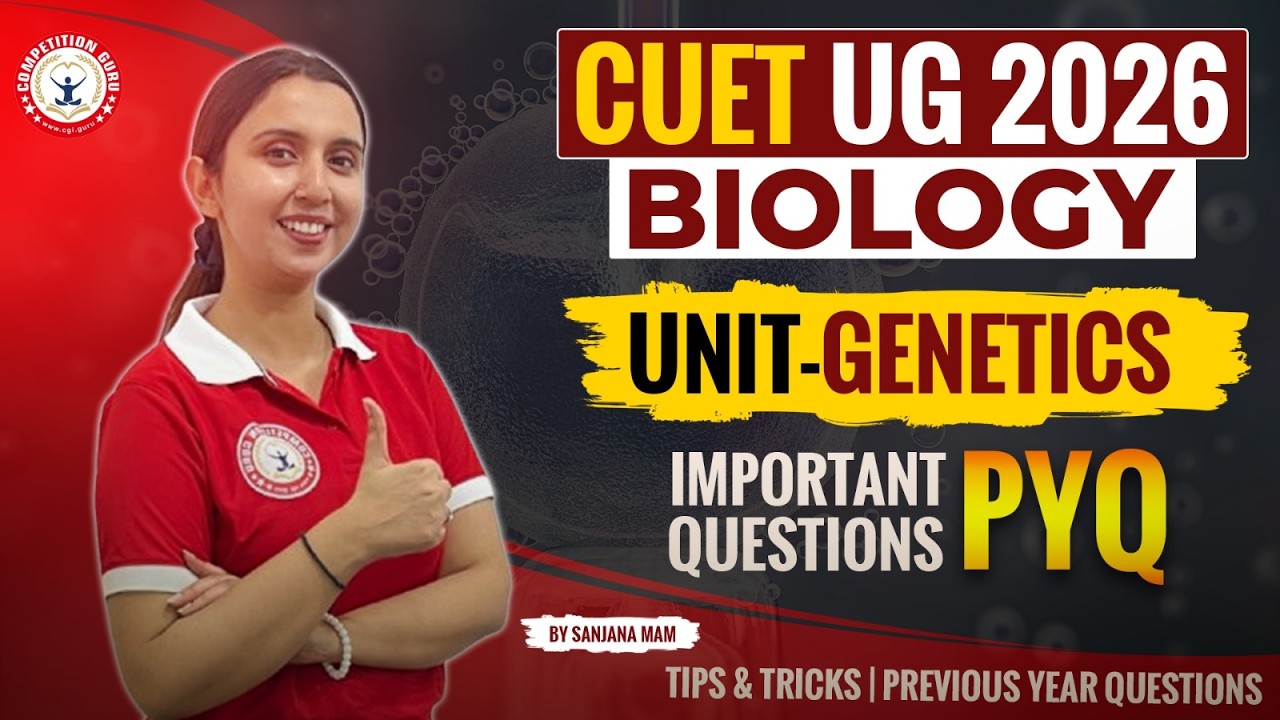 CUET UG 2026 Biology 🔥 Genetics PYQs | Most Important Questions & Tricks | CUET Biology Preparation