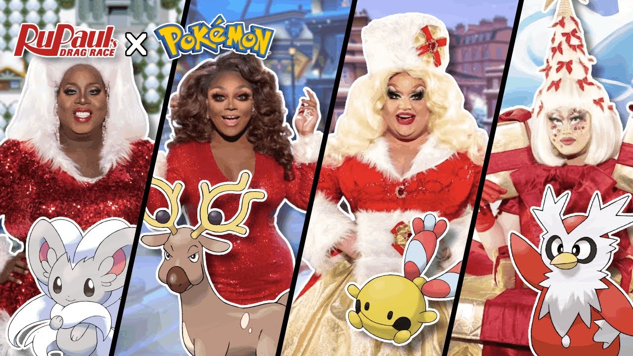 What If the RPDR Holi-Slay Spectacular Cast Were Pokémon Trainers?