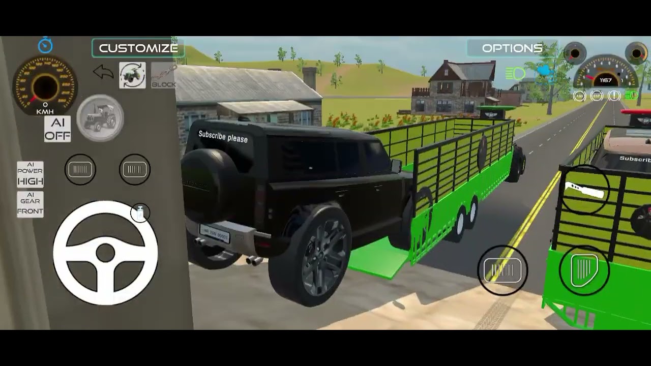 2 Tractor se 2 expensive car delivery 🚚 #automobile #gaming #indiantractor3d 