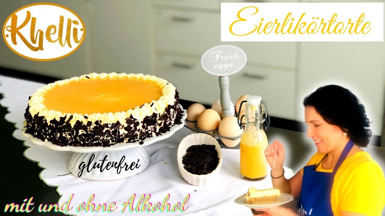 Eierlikörtorte /der Klassiker/ Eierlikörtorte ohne Mehl/ mit und ohne Alkohol/ Festtagstorte/Ostern