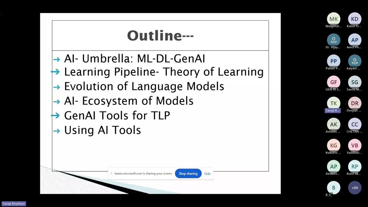 FDP on Recent Trends in AI for Next Generation Teaching Learning Process 20260130 143605 Meeting Rec