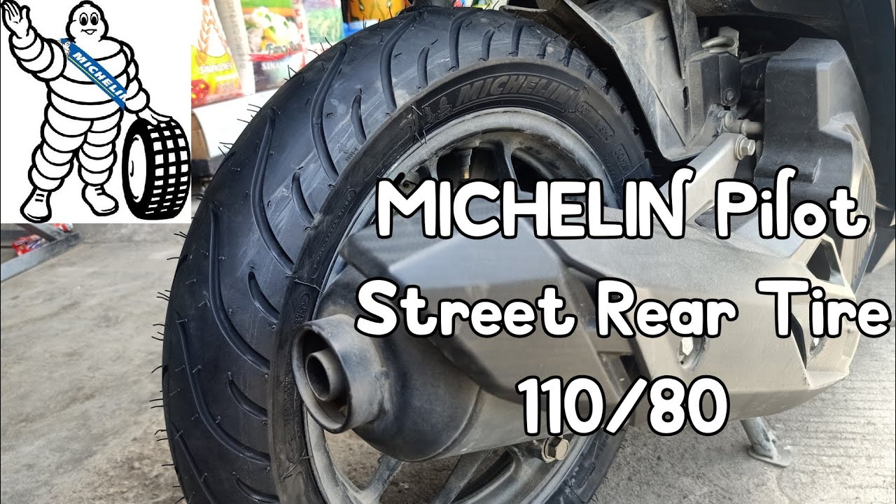 MICHELIN Pilot Street Rear Tire Upgrade 110/80 -14 Honda Click 125i 😃