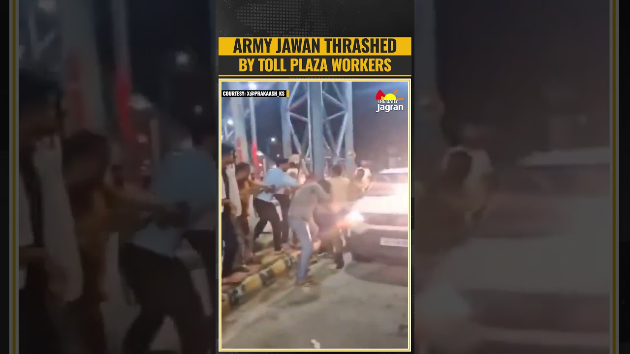 Army Jawan Pinned, Brutally Beaten By Toll Workers In Meerut | Viral Video