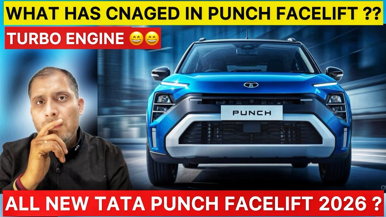 Tata Punch 2026 Facelift with Turbo Engine 😲 | Design, Features & Power!