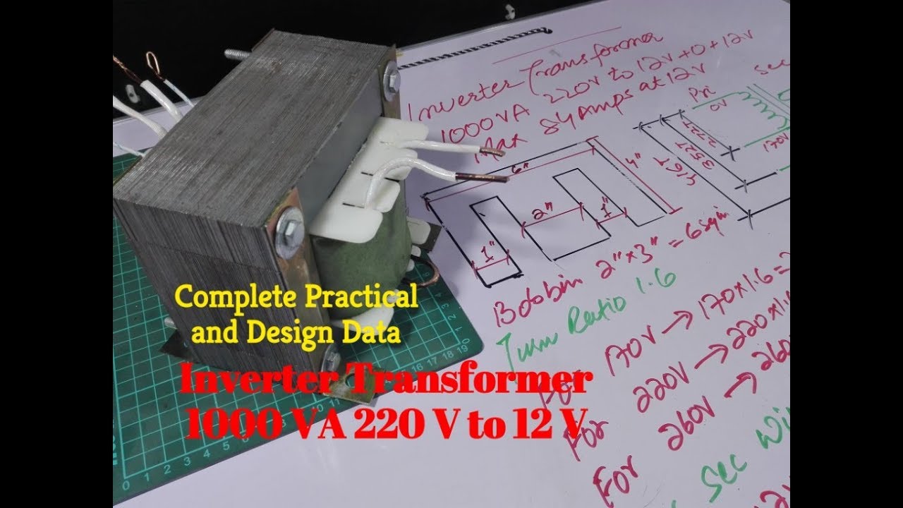 How to Make an Inverter Transformer 1000 VA 220 Volt to 12 Volt - Homemade Step Down Transformer
