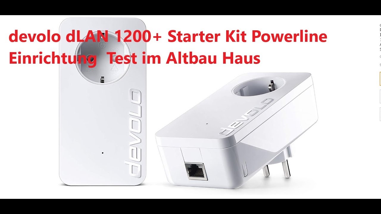 devolo dLAN 1200+ Starter Kit Powerline Einrichtung  Test im Altbau-Haus