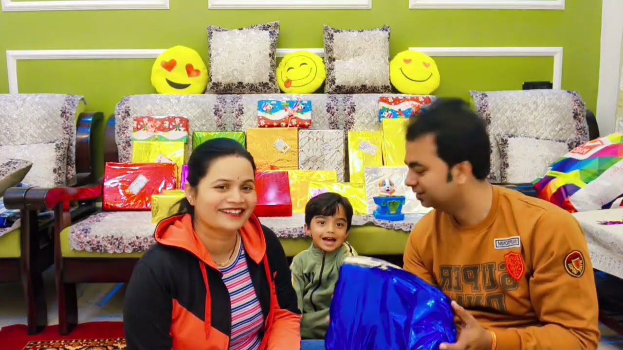 Trashu 2nd Birthday gifts unboxing || Thank you everyone 