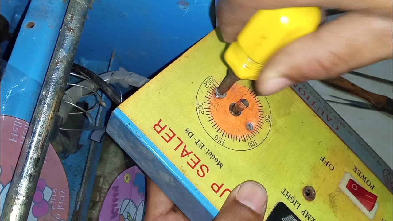 Cup Sealer tidak panas Cara buka temperatur cukup di bersihkan tidak perlu ganti.