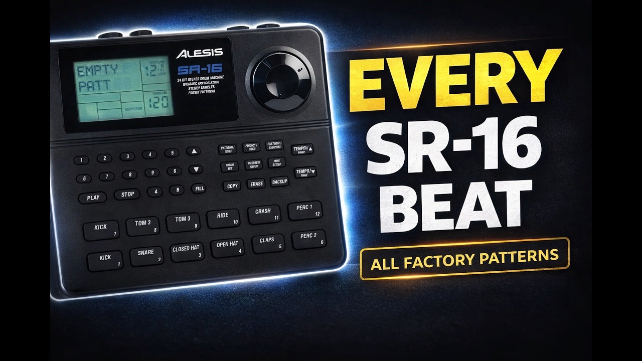 Alesis SR-16 — EVERY Factory Pattern (Hear Them All)
