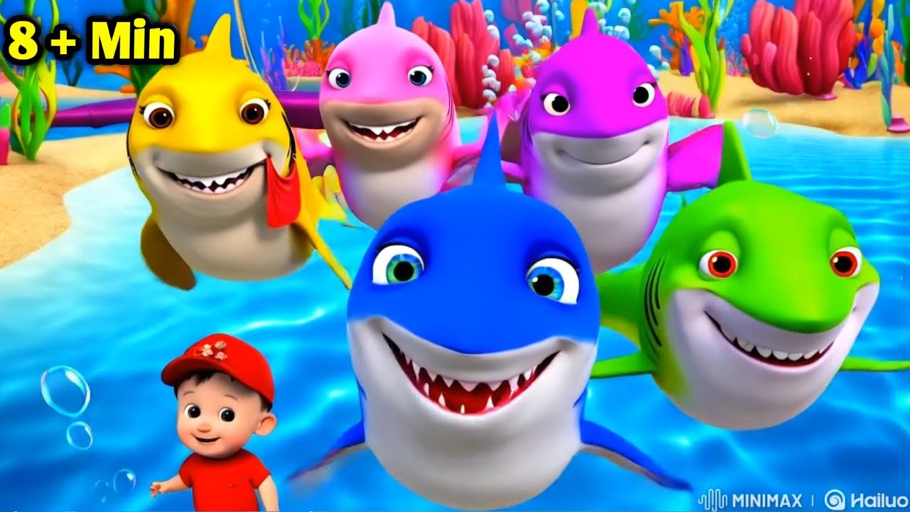 Baby shark goes chomp chomp + Compilation | 3D nursery rhymes & kids songs | Oly Cartoon TV