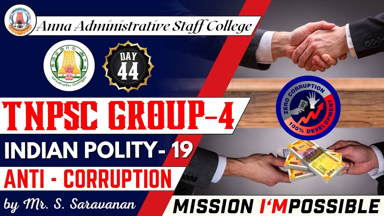 MISSION I'MPOSSIBLE | Day 44 | Anti - Corruption | Indian Polity | Mr.S.Saravanan