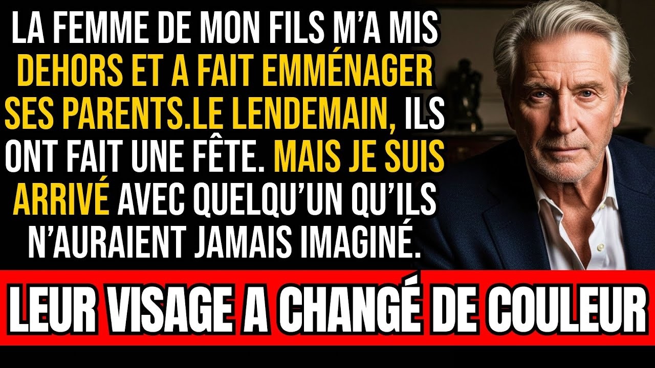 La femme de mon fils m’a mis dehors. Je suis revenu avec quelqu’un d’inattendu — son visage a blêmi