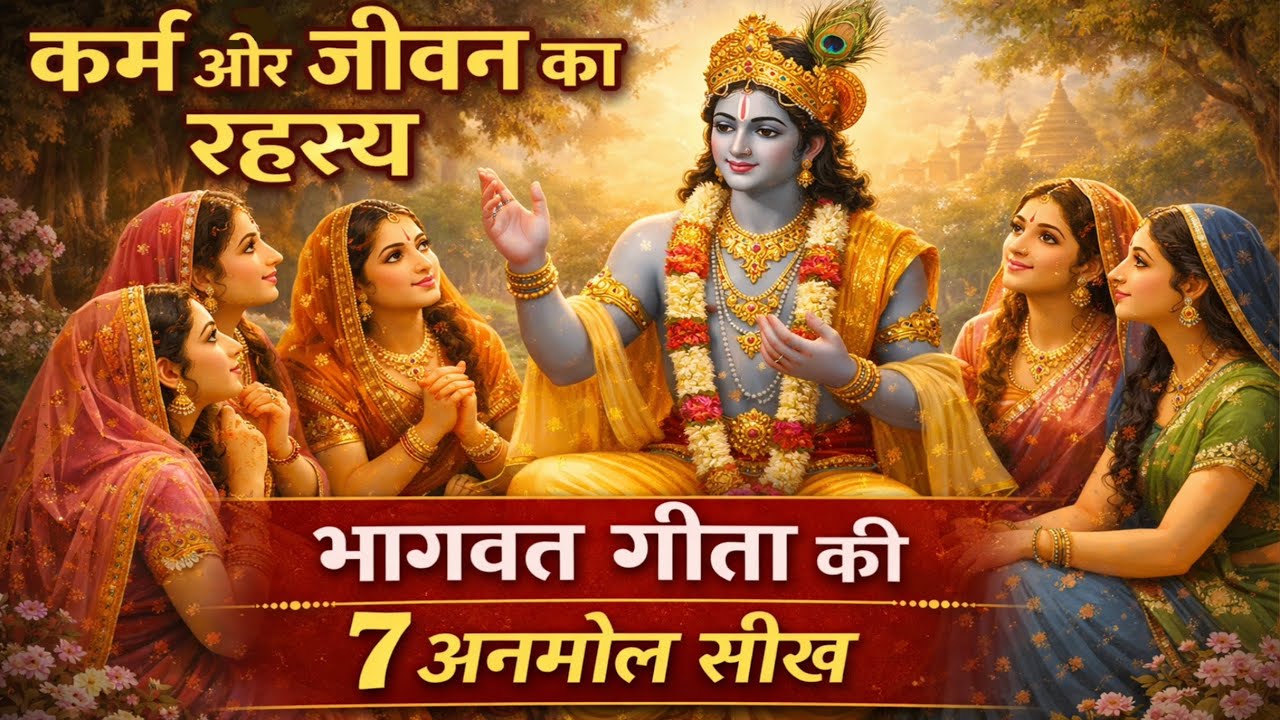 कर्म और जीवन का रहस्य | भागवत गीता की 7 अनमोल सीख | Best Krishna Motivational Speech
