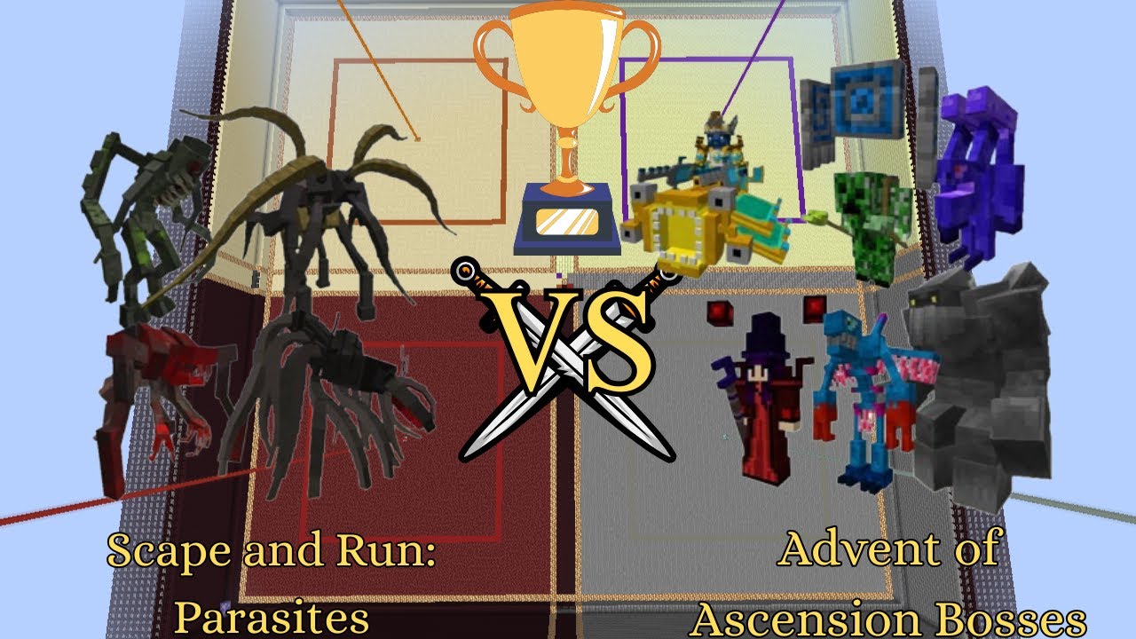 Scape and Run: Parasites vs Advent of Ascension Bosses | Minecraft 1.12.2