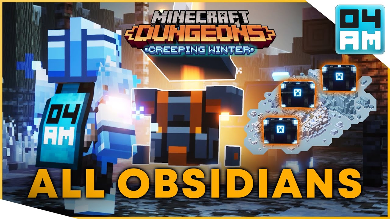 Все секретные местоположения обсидиановых сундуков в Minecraft Dungeons: Creeping Winter DLC