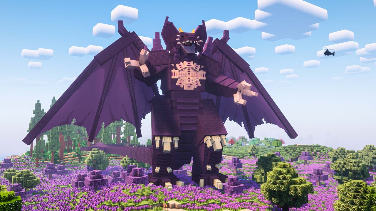 TITAN SHIN DESTROYA APARECEU NO MINECRAFT !! ( KAIJUS )