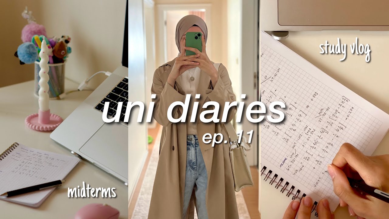 STUDY VLOG 📚 productive week, studying for midterm exams, last iftar, lots of studying🖇️
