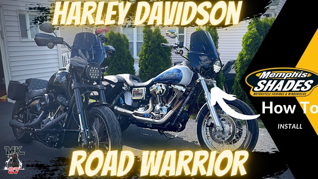 Memphis Shades install for Harley Davidson Dyna
