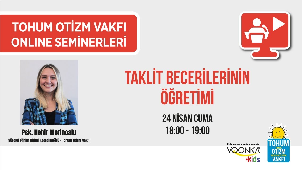 Taklit Becerilerinin Öğretimi / Nehir Merinoslu