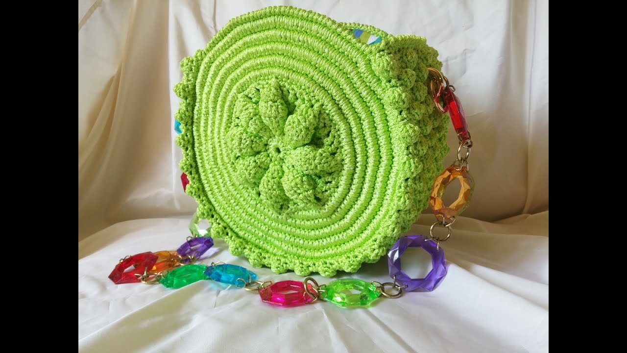 Crazy bag round- Crochet