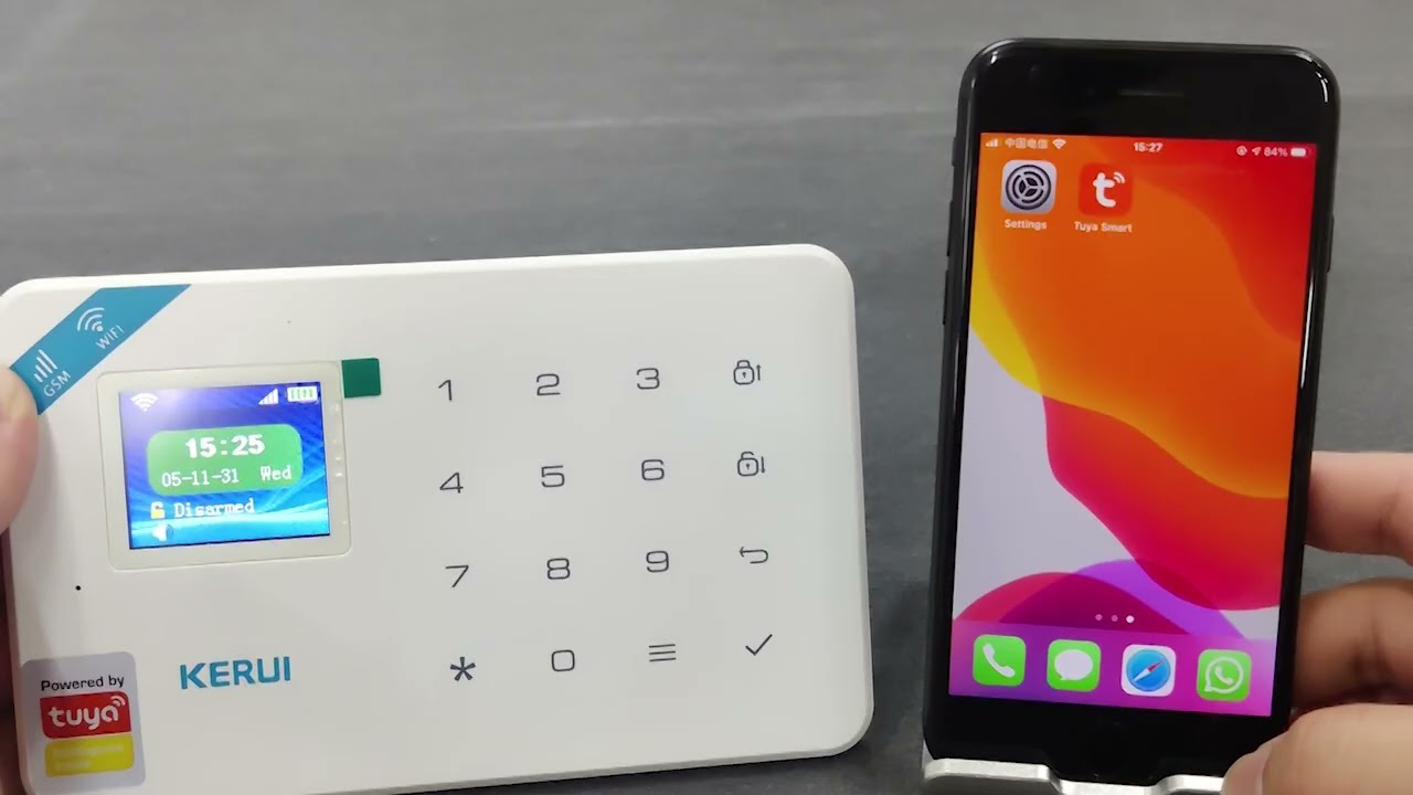 [Host] KR-W181| using sms function to control alarm system