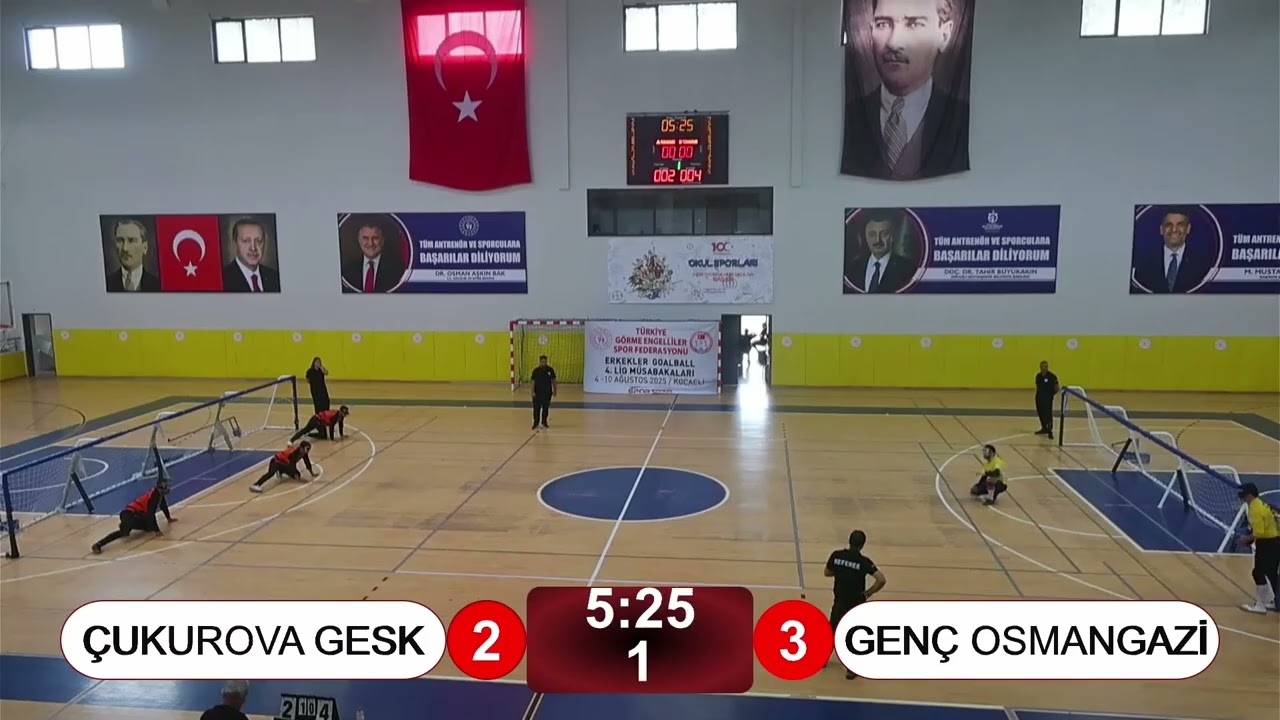 PİLOT TAKIM 10 - 13 Çukurova GESK / GOALBALL SİVAS - 2025 (Yarı Final)