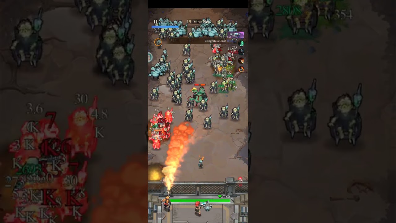 Zombies Boom! Stage 19 Vine Net Perfect Clear Strategy