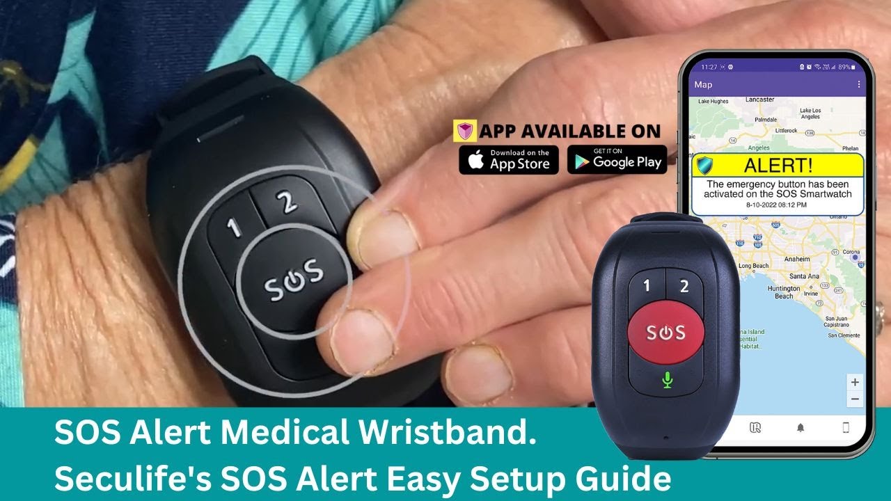 Медицинский браслет SOS Alert. Простое руководство по настройке SOS Alert от Seculife.