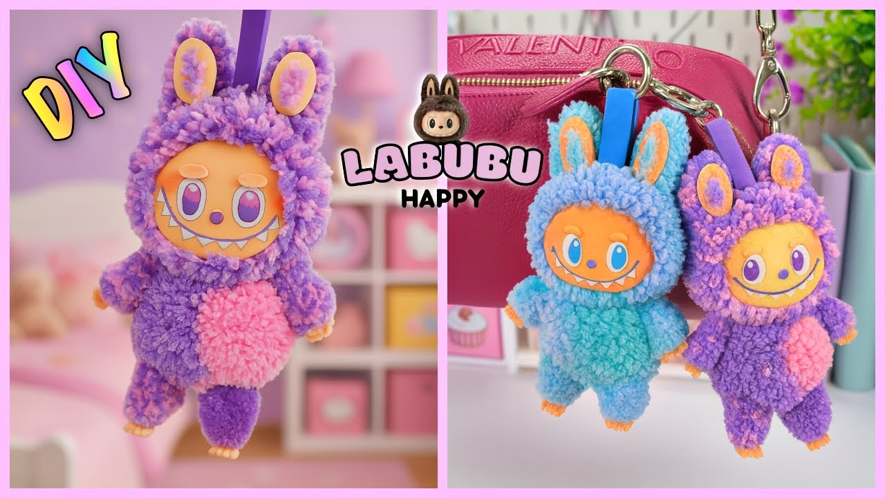 How to Make Cute LABUBU at HOME #labubu #diy