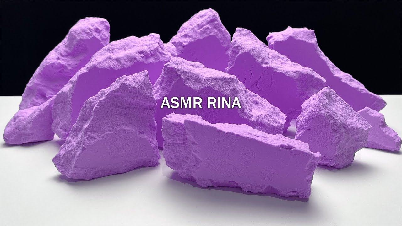 ASMR baking soda crunchy mountains