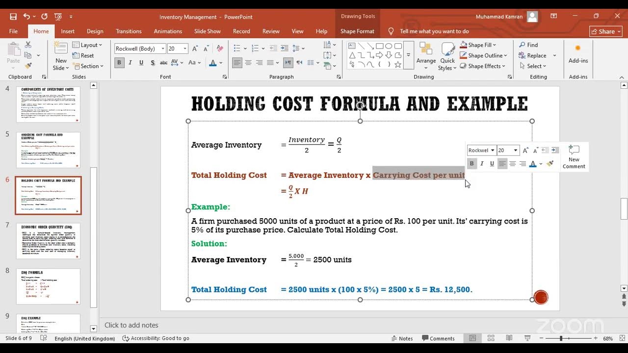 Cost And Management Accounting - Batch # 1 - Lecture # 3