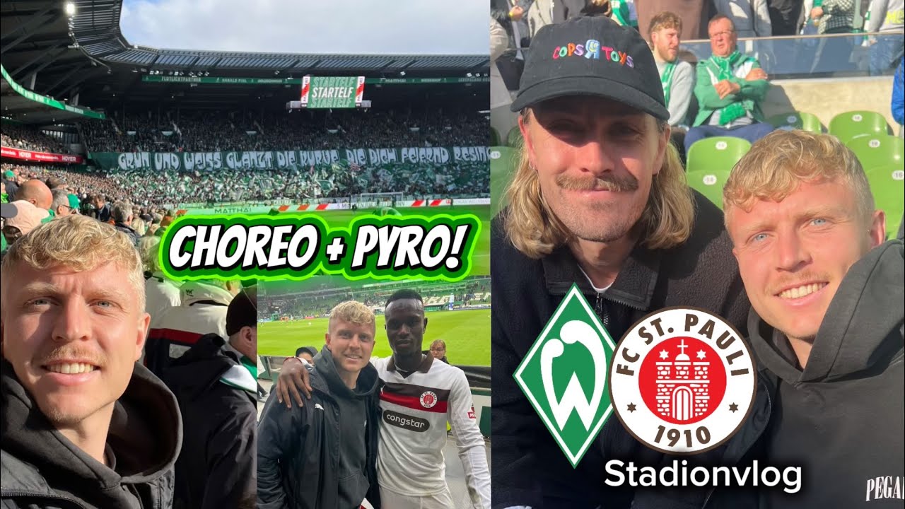 Pyro-Wahnsinn und Choreo! 🧨🔥 SV Werder Bremen vs. FC St. Pauli | Stadionvlog 
