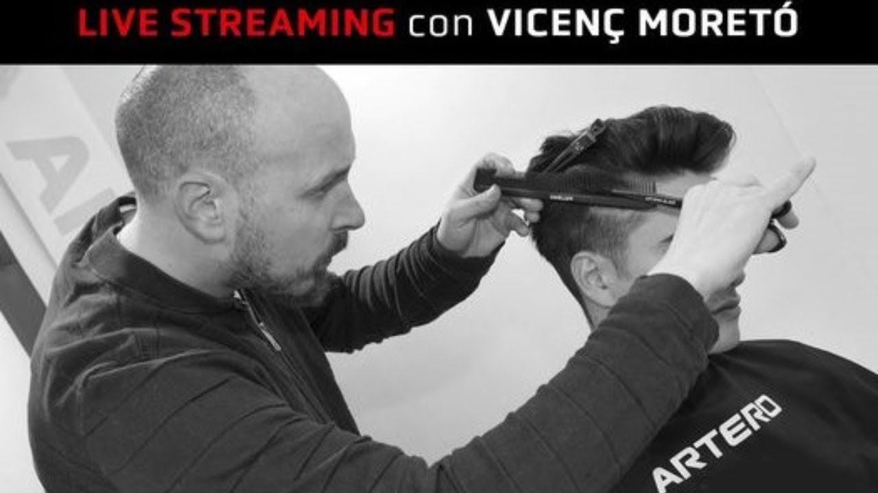 Corte a tijera paso a paso con Vicenç Moreto. Tutorial Peluquería Masculina