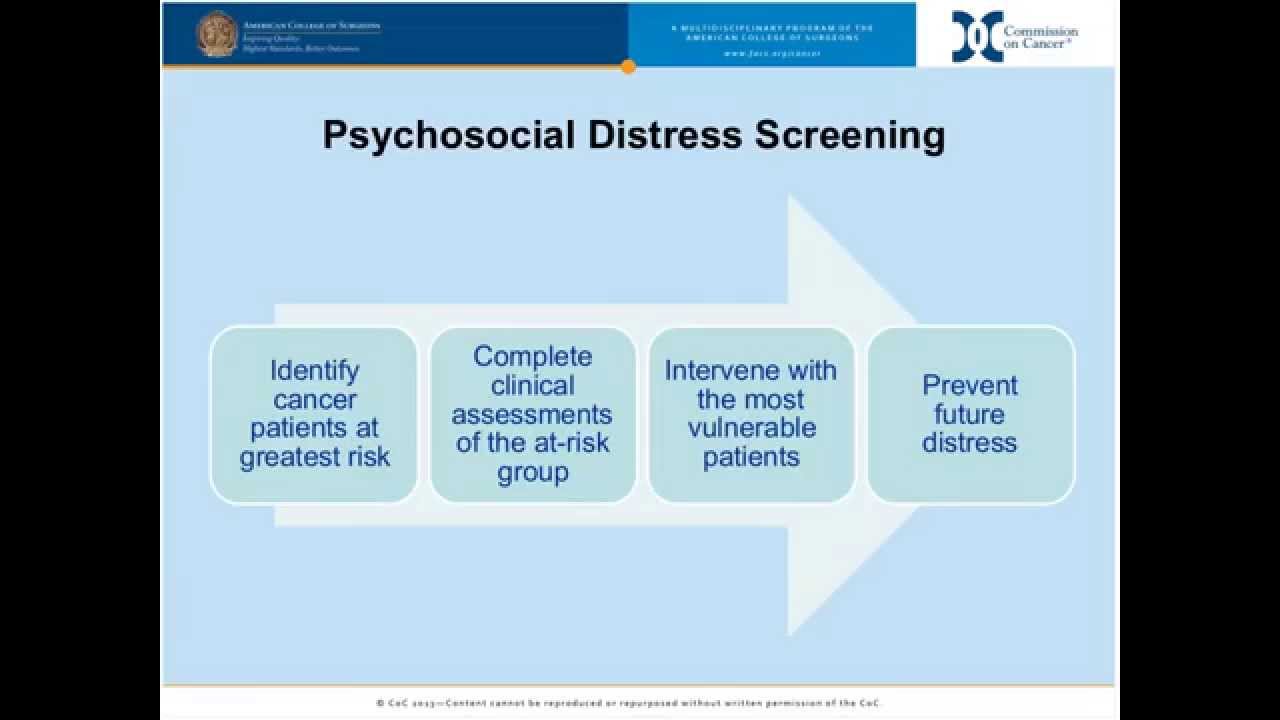 Psychosocial Distress Screening in CoC Hospitals