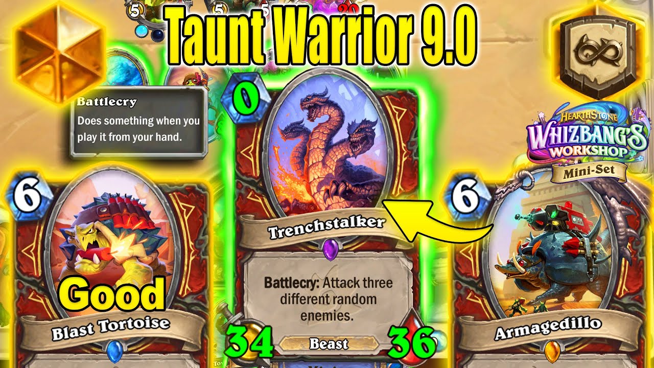 Biggest Taunt Warrior 9.0 That's Surprisingly Good At Whizbang's Workshop Mini-Set | Hearthstone